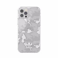 Adidas OR SnapCase Camo iPhone 12/12 Pro caurspīdīgs/balts 43705
