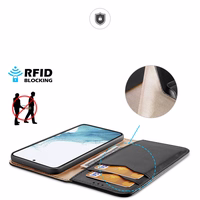 Dux Ducis Hivo viedtālruņa apvalks Samsung Galaxy S23+ atverams apvalks ar maku un RFID aizsardzību melns