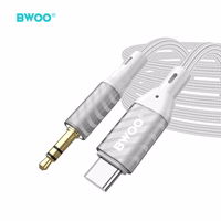 BWOO AUX Kabelis Type C to 3.5mm Jack audio AUX074