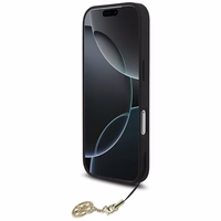 Guess 4G Charms Collection MagSafe viedtālruņa apvalks iPhone 17 Pro - melns