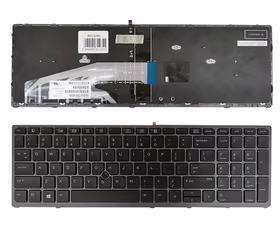 Keyboard HP ZBook 15 G3, G4, 17 G3, G4 (US) ar backlight