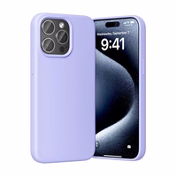 Vention KUFV0-40 Silikona apvalks viedtālrunim iPhone 15 Pro Max (m) - violets