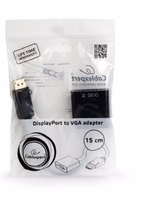 Gembird A-DPM-VGAF-02 video cable adapter 0.15 m VGA (D-Sub) DisplayPort melns