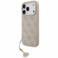 Guess 4G Charms Collection MagSafe viedtālruņa apvalks iPhone 17 Pro - rozā