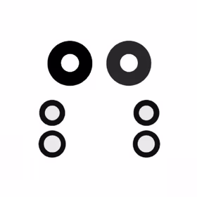 Rear Camera Lens Saderīgs ar Xiaomi 12 Pro rear camera lens (3pcs)