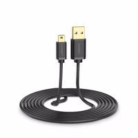 Ugreen USB cable - mini USB 480 Mbps 3 m US132 (melns)