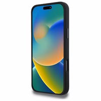 BMW Silikona Vidējā Svītra Magnētiskais viedtālruņa apvalks iPhone 16 Pro Max - melns