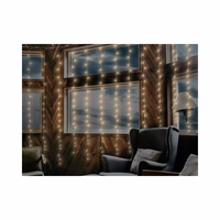 MOON Light curtain 240 LED, 2x3 m, 8 functions, 230 V, remote-controlled, warm balts light