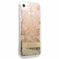 Guess Paisley Šķidro Spīdumu apvalks iPhone SE 2022 / SE 2020 / 7 / 8 - zelta