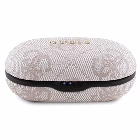 TWS Guess 4G Metal Bluetooth austiņas ar ENC uzlādes staciju - rozā