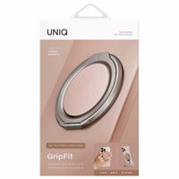 Uniq Gripfit 360 magnētiskais turētājs ar statīvu – rozā / gaiši rozā