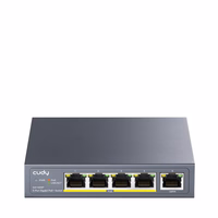 Cudy GS1005P network switch Gigabit Ethernet (10/100/1000) Power over Ethernet (PoE) pelēks