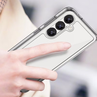 Kosmosa apvalks Samsung Galaxy S25 Edge ar elastīgu rāmi - caurspīdīgs