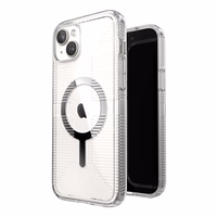 Speck Gemshell Grip + MagSafe - maciņš iPhone 15 Plus / iPhone 14 Plus (Clear / Chrome Finish)