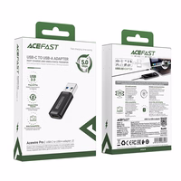 Acefast J2 USB-C 3.0 (sieviešu) uz USB-A 3.0 (vīriešu) 5Gb/s adapteris - melns