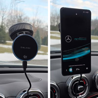 Blavec Car turētājs BHC-02 Qi2.2 25W vacum magnetic with induction lādētājs to windshield (BHC02-QI2PMWIB)melns