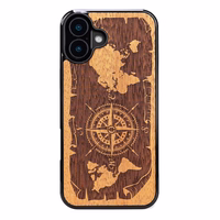 Bewood maciņš for iPhone 16 Plus 6,7" Compass Merbau