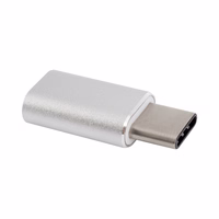 XQISIT USB-C TO MICRO-USB ADAPTERIS SUDRABA Bez iepakojuma