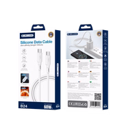 JELLICO kabelis B24 USB-C - USB-C PD 60W 1M Balts