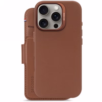 Decoded ādas noņemams maciņa apvalks ar MagSafe un maciņu iPhone 16 Pro - brūns
