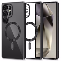 Tech-Protect MagFlex viedtālruņa apvalks Samsung Galaxy S25 Ultra - caurspīdīgs melns