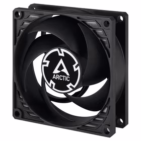 ARCTIC P8 Silent Pressure-Optimised Extra Quiet Fan, 3-pin, 80mm, melns
