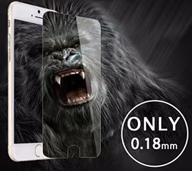 Screen protection glass "Gorilla 0.18mm" Apple iPhone 13 Mini melns bulk