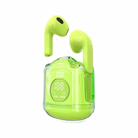 Bezvadu austiņas Blue Star Transparency Fi22 TWS zaļas