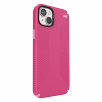 Speck Presidio2 Grip MagSafe - Anti-slip iPhone 14 Plus maciņš (Digitalpink / Blossompink / balts)