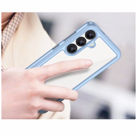 Kosmosa apvalks ar gēla rāmi Samsung Galaxy S25 - zils