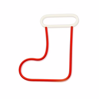 Neon LED CHRISTMAS SOCK balts sarkans FLNE23 Forever Light