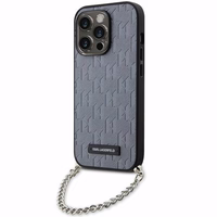 Karl Lagerfeld KLHCP14XSACKLHPG iPhone 14 Pro Max 6.7" sudraba/sudraba hardcase Saffiano Monogram Chain