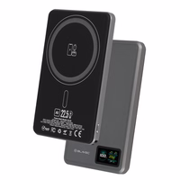 Blavec portativais ladetajs 5000mAh BJ-03 Ultra Slim 7,8mm - Type C - 22,5W magnetisks MagSafe 3 in 1 (PBBJ03-MC5G) peleks (bojats iepakojums)