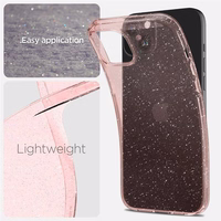 Spigen Liquid Crystal Glitter viedtālruņa apvalks iPhone 15 Plus - rozā/caurspīdīgs