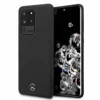 Mercedes MEHCS69SILSB S20 Ultra G988 kietais apvalks melns/melns silikons Line