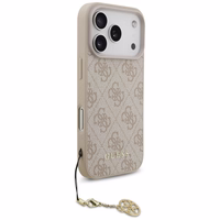 Guess 4G Charms Collection MagSafe viedtālruņa apvalks iPhone 17 Pro - rozā