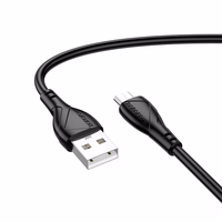 Borofone Kabelis BX121 Enerģija - USB uz Micro USB - 2,4A 1 metrs - melns