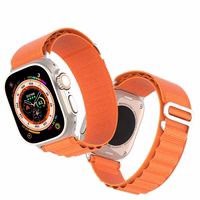 DUX DUCIS siksniņa GS neilona Apple Watch 42 / 44 / 45 / 49 mm oranža