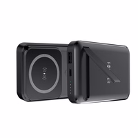 Forever bezvadu barošanas banka MATB-100 PD QC 22,5W 10000 mAh magnētiska melna