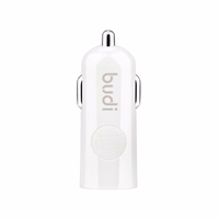 Budi - 1 USB auto lādētājs with LED indicator+lightning kabelis