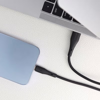 FORCELL F-ENERGY C343 kabelis USB A uz Lightning 2,4A 12W Silicone 1 m melns