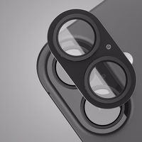 Etteri full camera lens guard for iPhone 17 melns