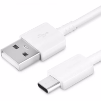 Samsung EP-DN930CWE USB-A – USB-C 3A kabelis 1.2m (lielapjoma – aizvietojošs iepakojums) – balts