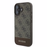 Guess 4G apakšējā svītra viedtālruņa apvalks iPhone 16 Plus 6.7" - brūna