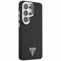 Guess maciņš Fixed Glitter Triangle MagSafe for Samsung Galaxy S26 Ultra melns