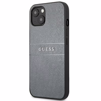 Guess GUHCP13SPSASBGR iPhone 13 mini 5.4" pelēks/pelēks Saffiano Siksna
