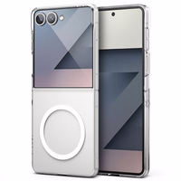 Ringke Slim magnētiskais MagSafe viedtālruņa apvalks Samsung Galaxy Z Flip 7 - caurspīdīgs