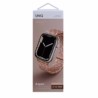 Uniq Aspen pīts siksniņa priekš Apple Watch 1/2/3/4/5/6/7/8/SE/SE2 40/38/41mm - rozā