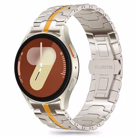 TECH-PROTECT STAINLESS LINE SAMSUNG GALAXY WATCH 4 / 5 / 5 PRO / 6 / 7 / FE TITANIUM/ORANŽS