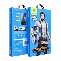 5D Mr. Monkey Aizsargstikls - Apple iPhone 14 Pro Max melns (Strong Privacy)